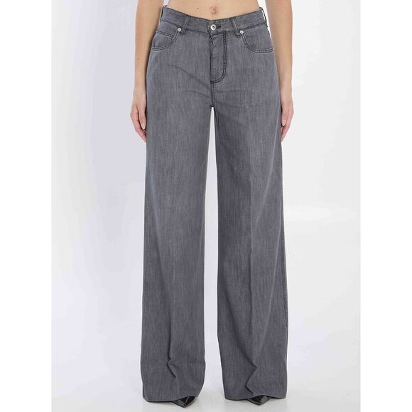 Bottega Veneta Women Denim Palazzo Jeans